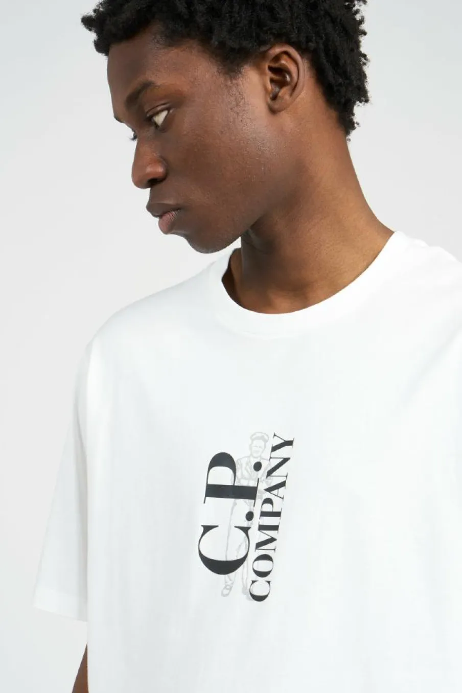 T-SHIRTS SHORT SLEEVE IN JERSEY 30/1 - T-shirt | Blanc*C.P. COMPANY Hot