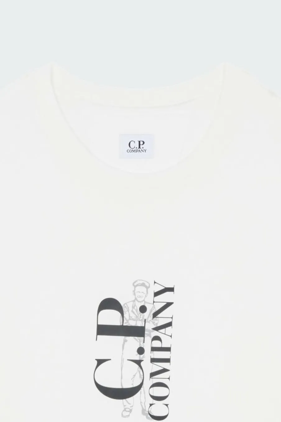 T-SHIRTS SHORT SLEEVE IN JERSEY 30/1 - T-shirt | Blanc*C.P. COMPANY Hot