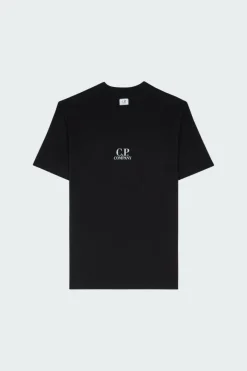 T-SHIRTS SHORT SLEEVE IN JERSEY 30/1 - T-shirt | Noir*C.P. COMPANY Clearance