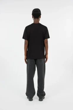 T-SHIRTS SHORT SLEEVE IN JERSEY 30/1 - T-shirt | Noir*C.P. COMPANY Outlet