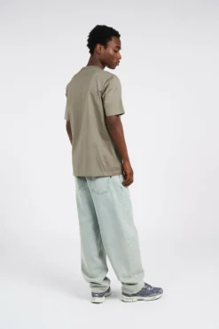 T-SHIRTS SHORT SLEEVE IN MERCERIZED JERSEY 30/2 TWISTED - T-shirt | Kaki*C.P. COMPANY New