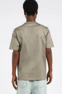 T-SHIRTS SHORT SLEEVE IN MERCERIZED JERSEY 30/2 TWISTED - T-shirt | Kaki*C.P. COMPANY New