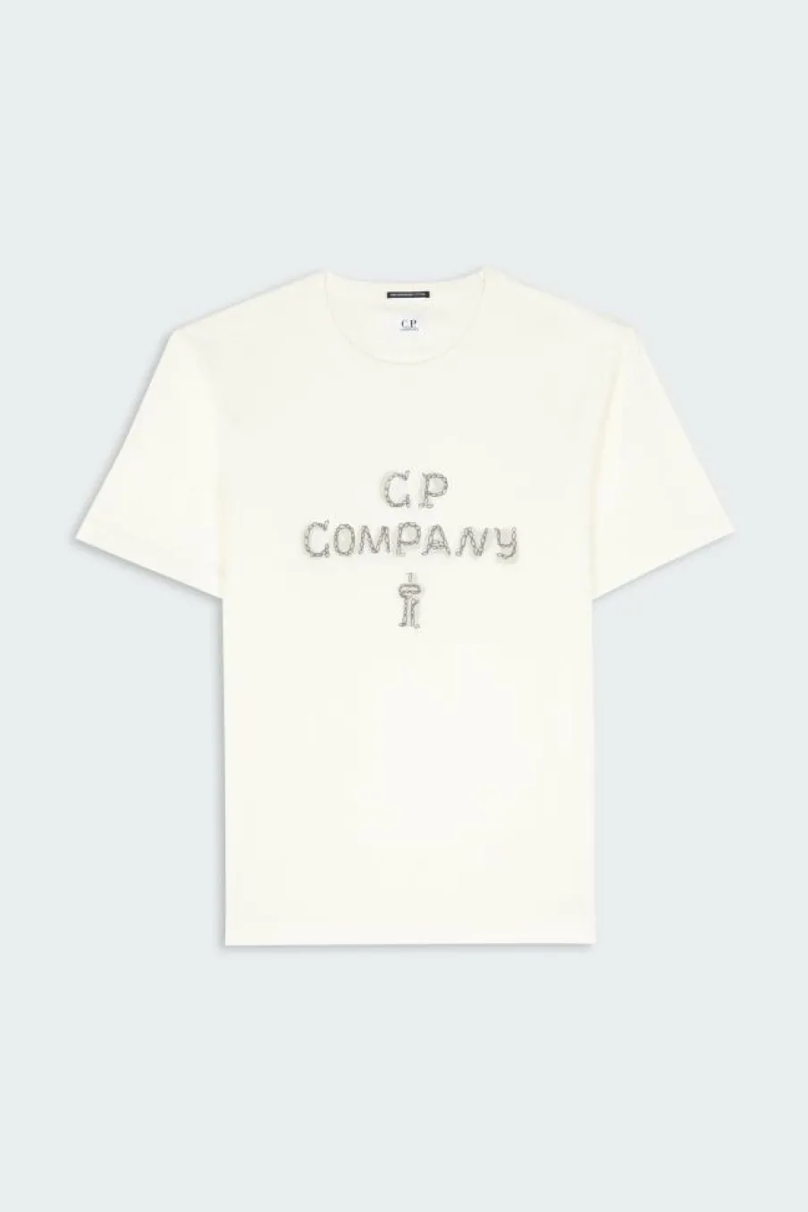 T-SHIRTS SHORT SLEEVE IN MERCERIZED JERSEY 30/2 TWISTED - T-shirt | Blanc*C.P. COMPANY Hot