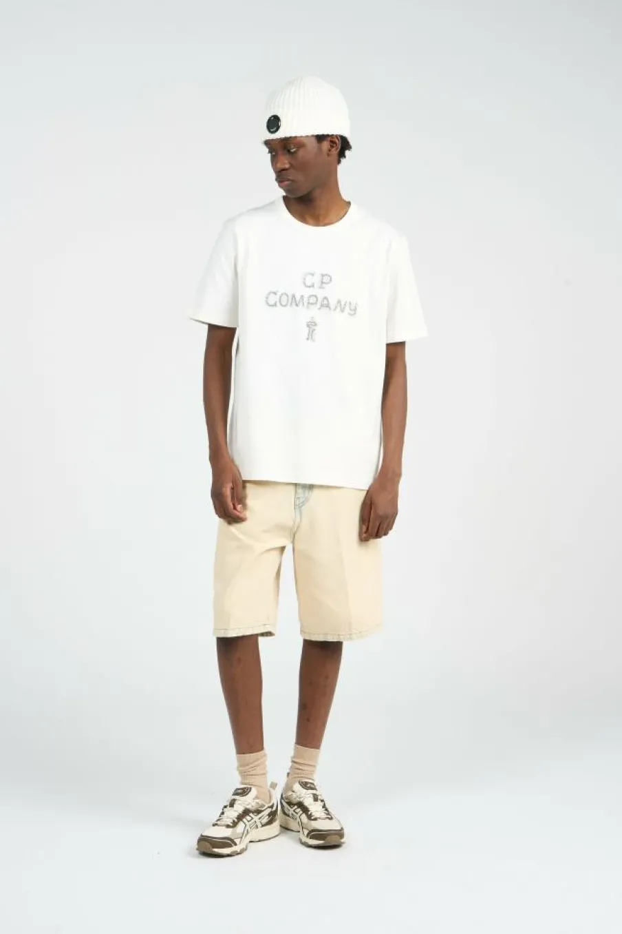 T-SHIRTS SHORT SLEEVE IN MERCERIZED JERSEY 30/2 TWISTED - T-shirt | Blanc*C.P. COMPANY Hot