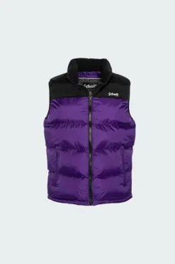 UTAHV - Doudoune col montant droite sans manches | Violet*SCHOTT Clearance
