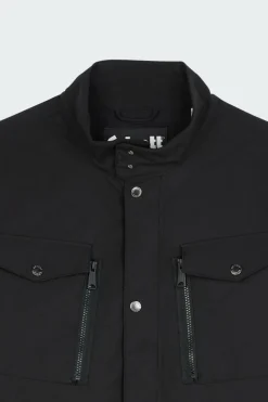 VESTE DE COMBAT EN SOFTSHELL - Parka | Noir*SCHOTT Outlet