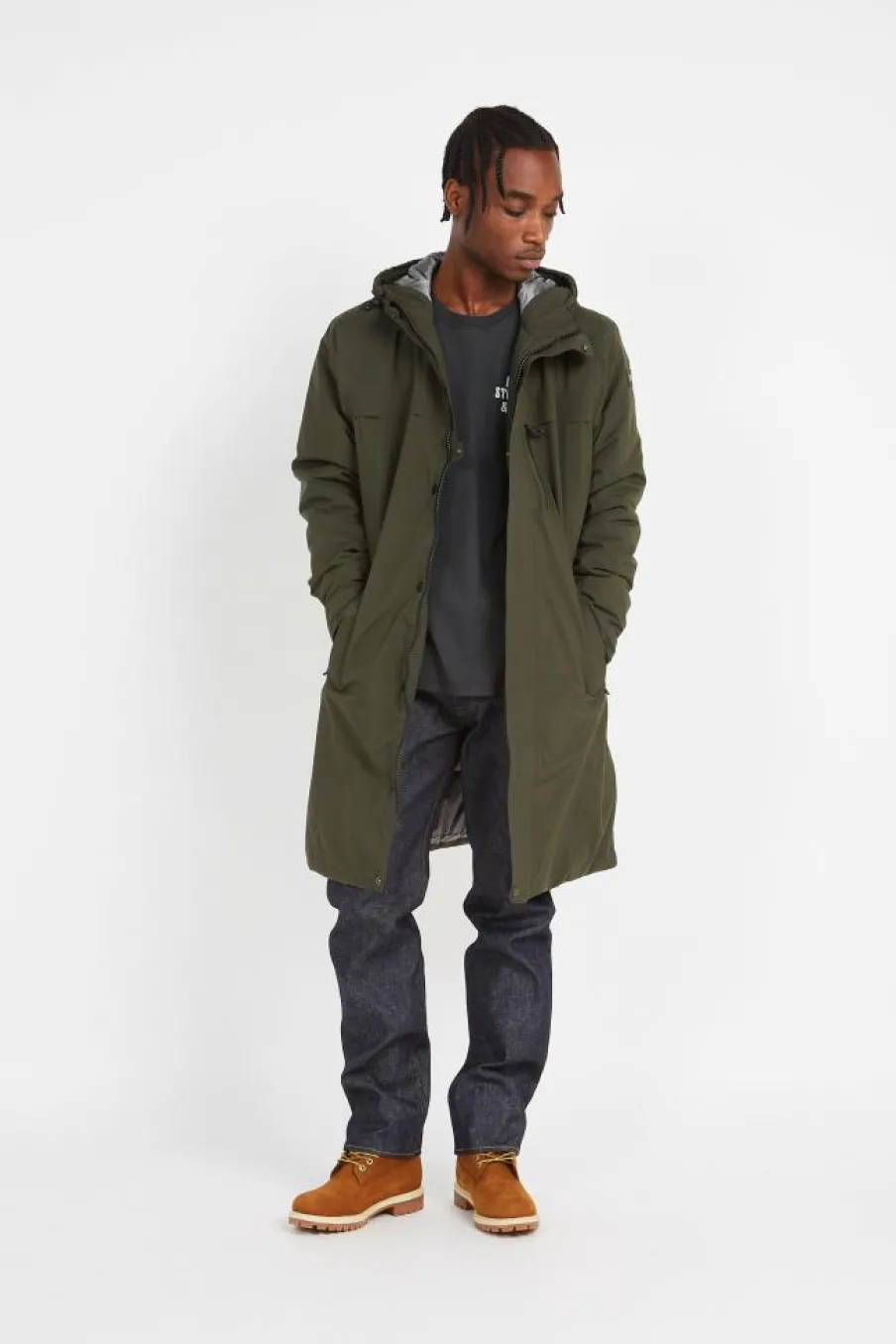 VESTE LONGUE - Parka | Vert*SCHOTT Online