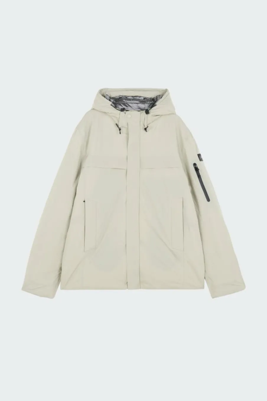 VESTE TECH LEGERE CAPUCHE COUTURES SOUDEES - Doudoune | Beige*SCHOTT Sale
