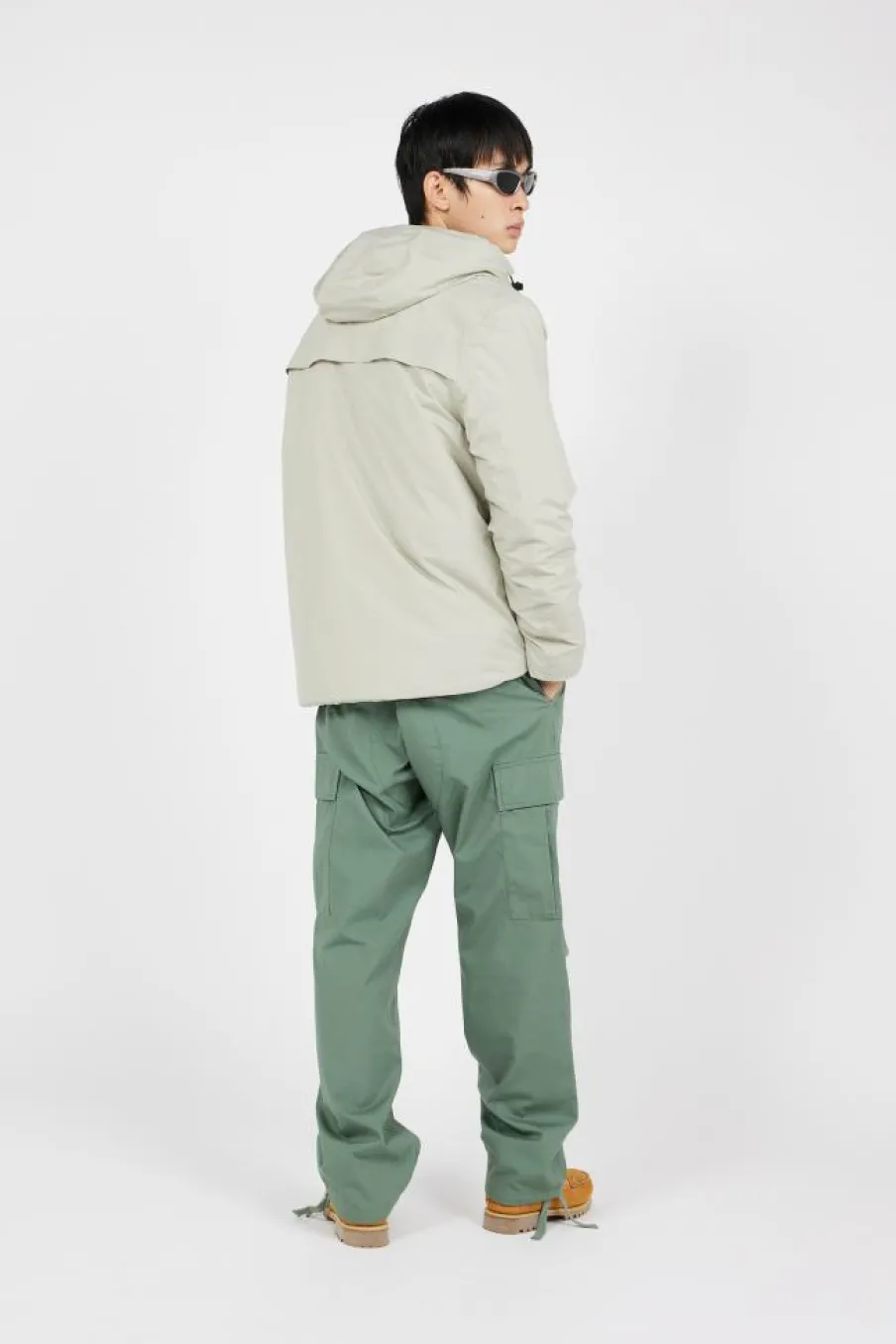 VESTE TECH LEGERE CAPUCHE COUTURES SOUDEES - Doudoune | Beige*SCHOTT Sale