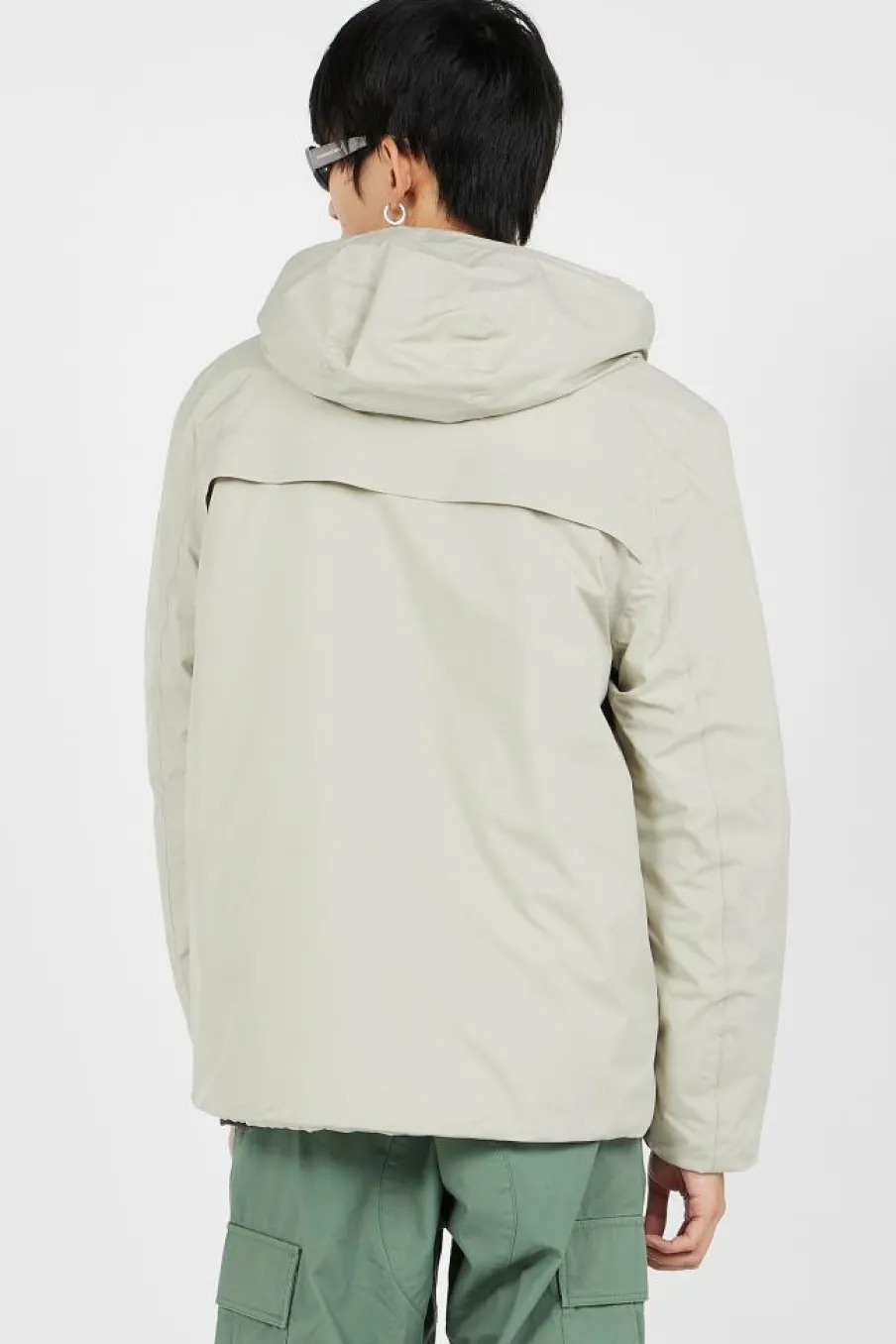 VESTE TECH LEGERE CAPUCHE COUTURES SOUDEES - Doudoune | Beige*SCHOTT Sale