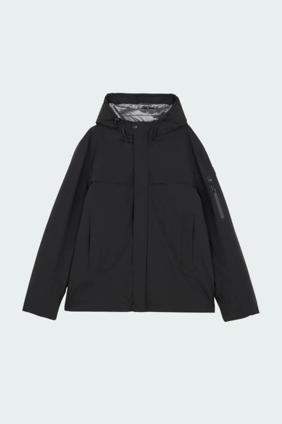 VESTE TECH LEGERE CAPUCHE COUTURES SOUDEES - Doudoune | Noir*SCHOTT