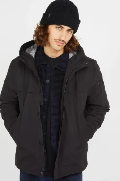 VESTE TECH LEGERE CAPUCHE COUTURES SOUDEES - Doudoune | Noir*SCHOTT