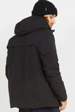 VESTE TECH LEGERE CAPUCHE COUTURES SOUDEES - Doudoune | Noir*SCHOTT