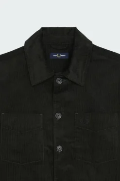 WAFFLE CORD OVERSHIRT - Surchemise | Vert*FRED PERRY Clearance
