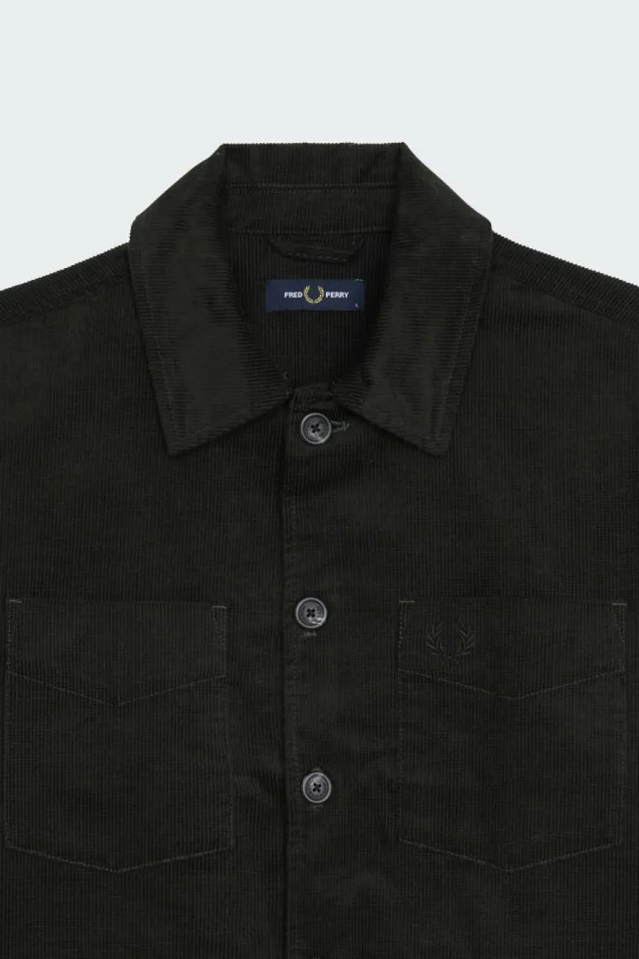 WAFFLE CORD OVERSHIRT - Surchemise | Vert*FRED PERRY Clearance