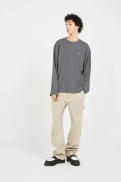 WASHED DOUBLE KNEE WORK - Pantalon | Beige*LOST MANAGEMENT CITIES New