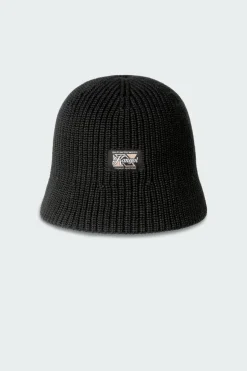 WASHED KNIT BKT - Bob | Noir*KANGOL New