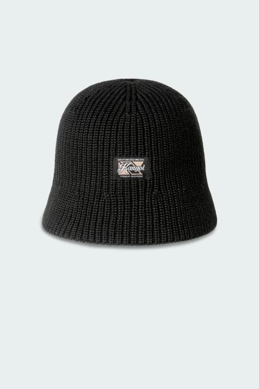 WASHED KNIT BKT - Bob | Noir*KANGOL New