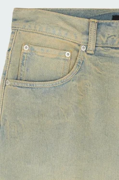WASHED STITCH DENIM WIDE JEAN - Jean | Kaki*LOST MANAGEMENT CITIES Hot