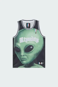 WE COME IN PEACE BASKETBALL JERSEY - Débardeur | Noir*RIPNDIP