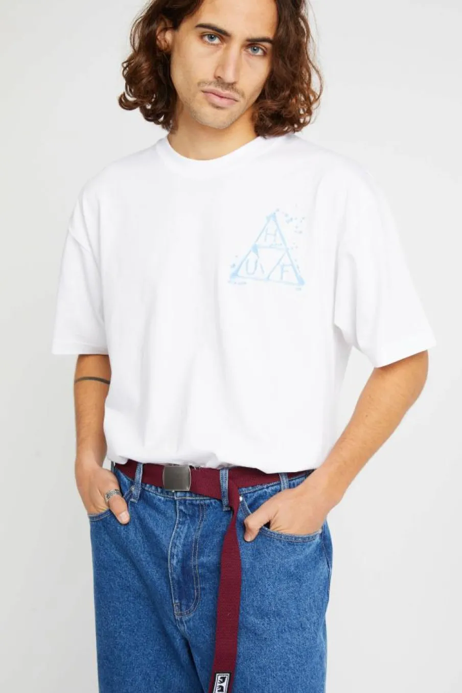 WET & WILD SS - T-shirt | Blanc*HUF