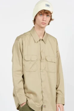 WORK LS - Chemise | Beige*DICKIES Clearance