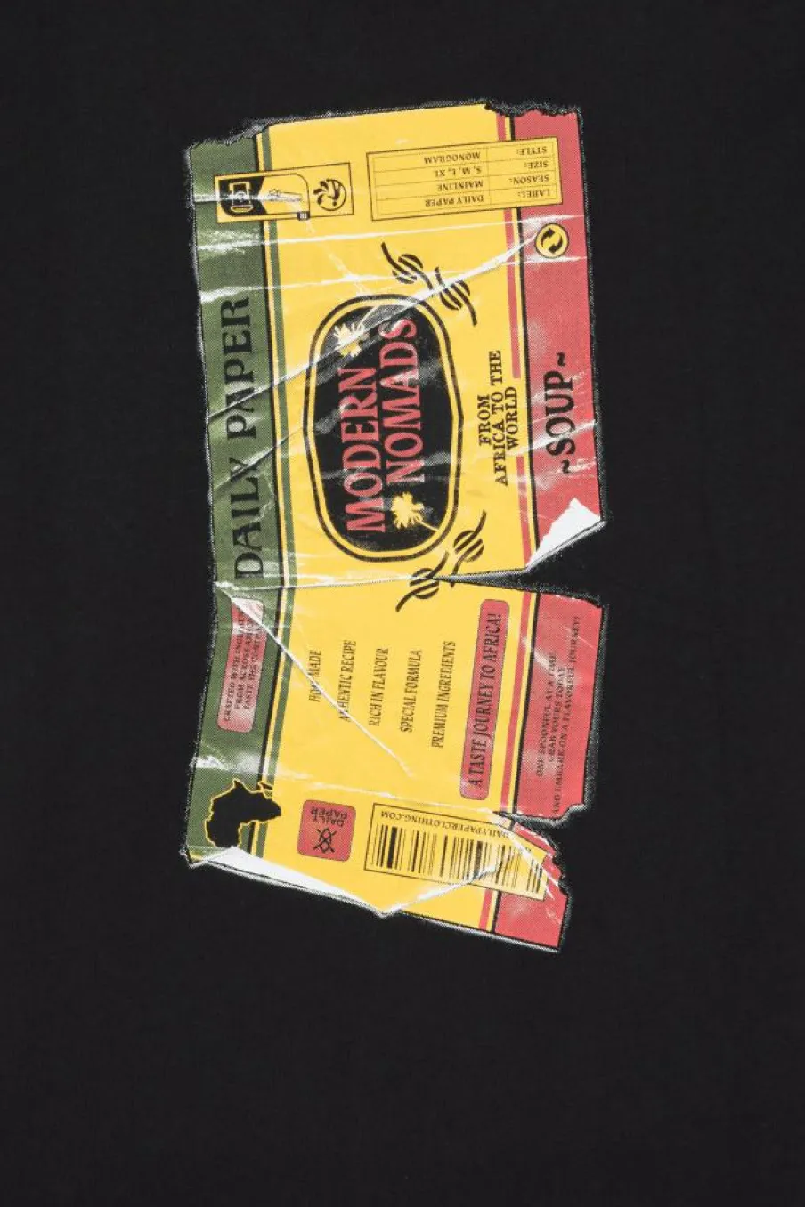 WRAPPER SS - T-shirt | Noir*DAILY PAPER Sale