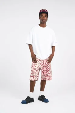 ZEBRA PRINT DENIM SHORT - Short | Rose*BILLIONAIRE BOYS CLUB New